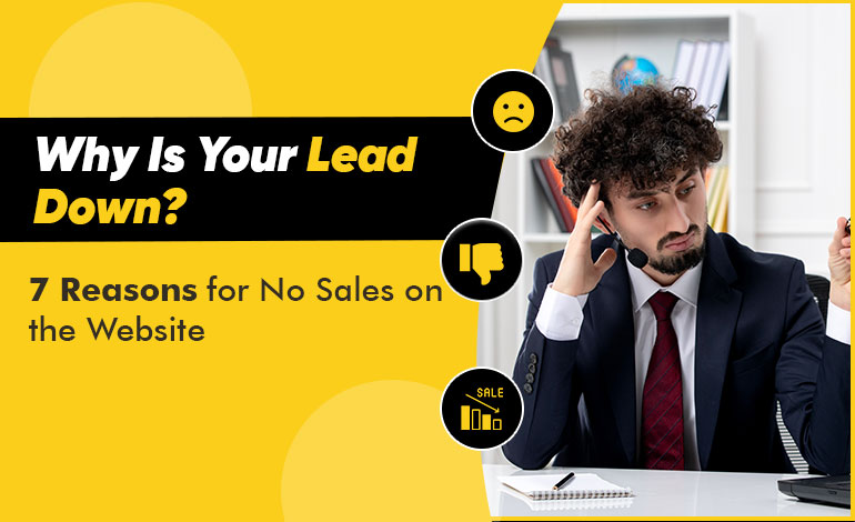 Why Is Your Lead Down? 7 Reasons for No Sales on the Website